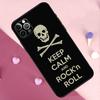 Rock Roll Skull Phone Case For iPhone 17 Pro Max 11 14 15 16 Pro Max Plus 12 13 Mini 17 Air 16e Back Cover