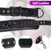 BDSM Bondage Restraints Set Couples Sex Toy Neck Wrist Restraints Kit with Traction Chain Back Handcuffs Collar Adjustable Bondage Gear Accessories