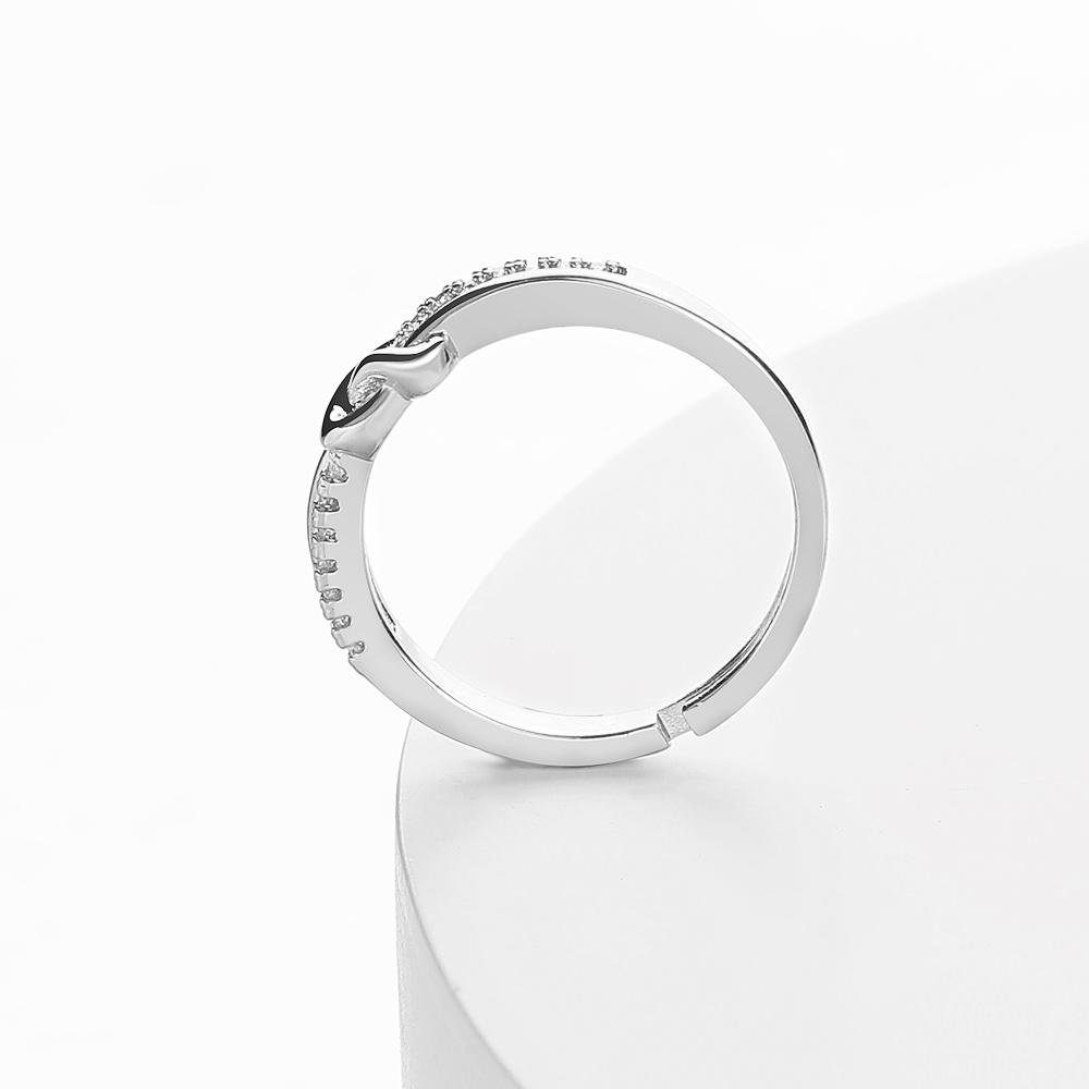 1999 New Fashion Girls Girlfriend Ring Open Ring Engraving Knot Ring Exquisite Jewelry Couple Set Ring