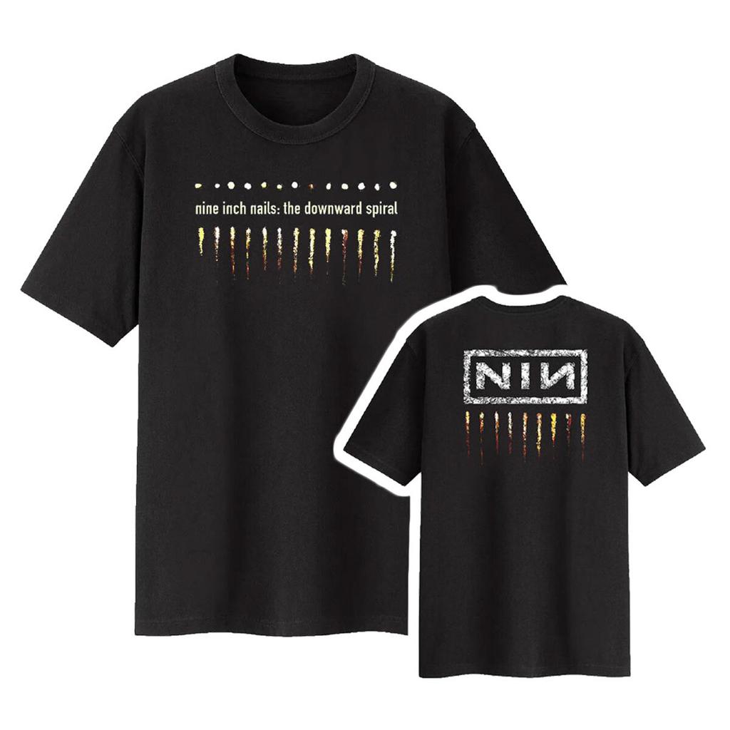 Nine Inch Nails T-Shirt NIN Downward Spiral Band Offiziell Neu Schwarz
