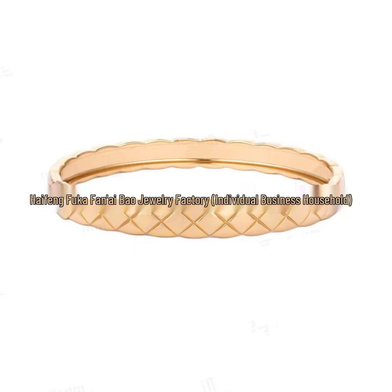 Seiko Argyle Pattern Fragrant Bangle: Cold Style Fashion Couple Bracelet