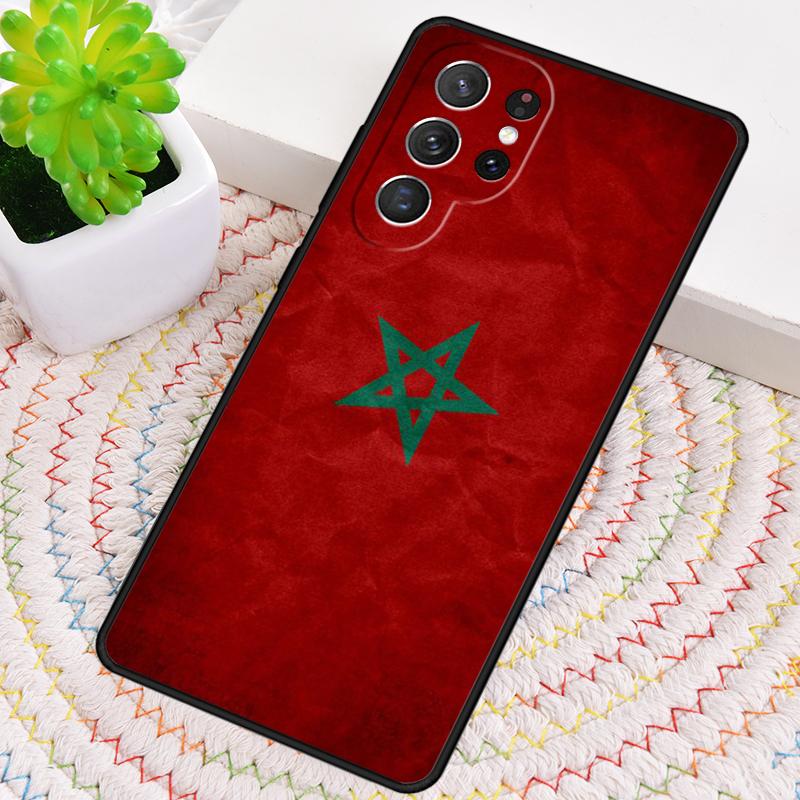 Marokko Vlag Wapen Siliconen Telefoonhoesje Voor Samsung Galaxy note 10 pro S26 S25 S24 S23 S22 S21 Plus S25Ultra Capa Cover