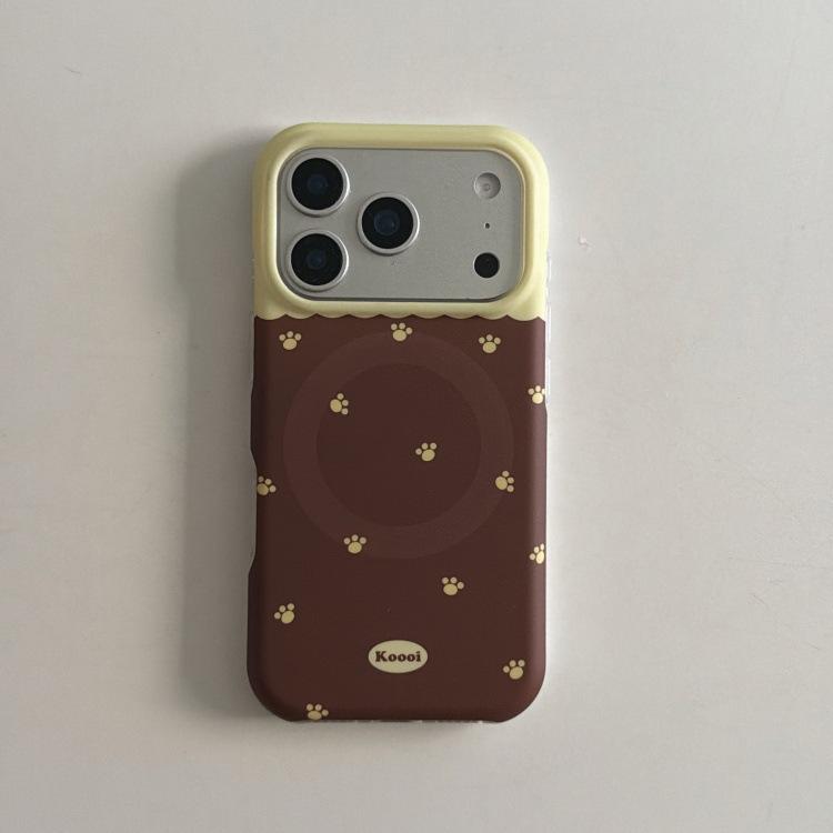 

Soft Cute Cartoon PUDDING DOG Magnetic Bracket for iPhone 17 Pro Max & Apple 16 Phone Case iPhone 14 Pro
