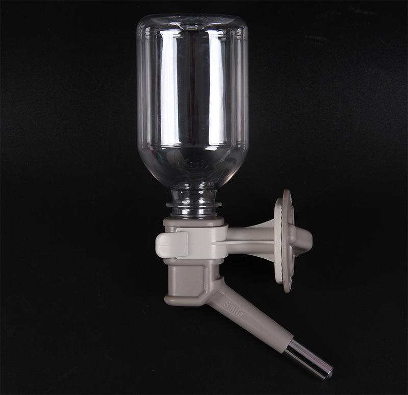 2026 New Long Nozzle Pet Water Bottle 330ML Extended Copper Head Dog Drinking Feeder Hanging Water Dispenser for Small Animals