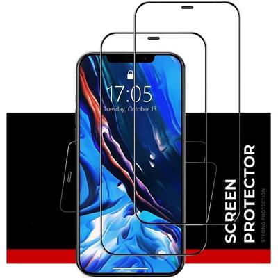 E.F.Connection [2 Pieces] Full Tempered Glass For iPhone 13 (6.1") Screen Protector