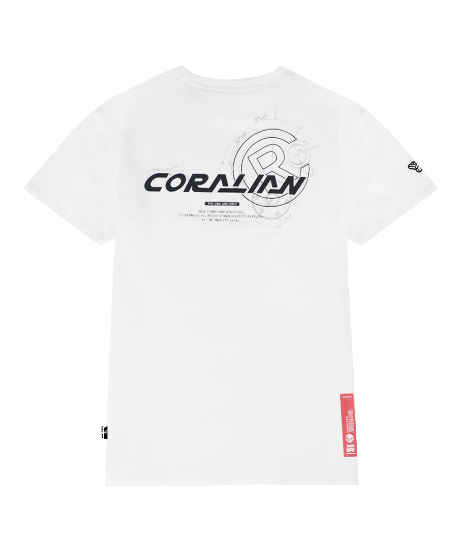 Coralian Runoff Formula Short Sleeve T-Shirt White White/85(Xs)
