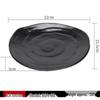 Jijun Matte Black Melamine Irregular Serving Plate