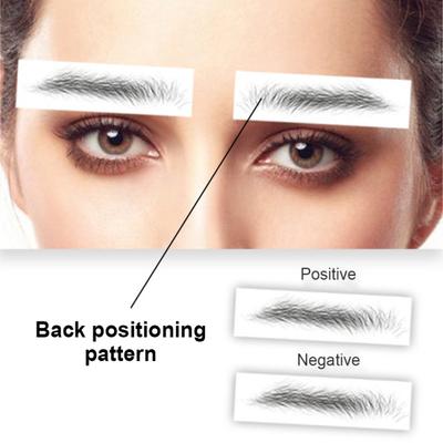 3 stuks 6D blijvende natuurlijke bionische wenkbrauw tattoo oogmake-up wateroverdracht sticker