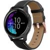 Universal Leather Strap 20mm, Black