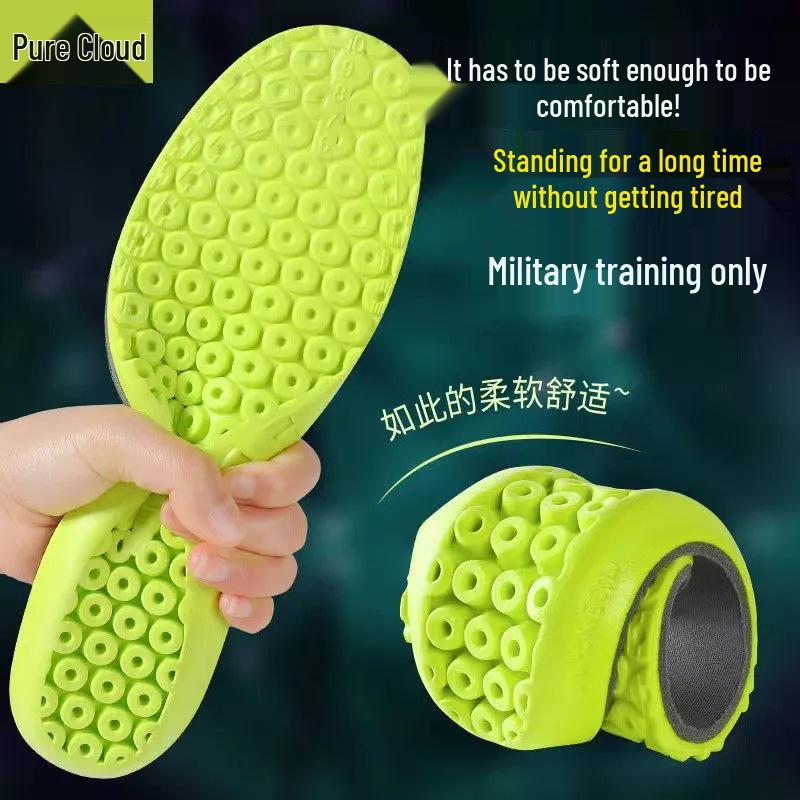 Thickened Summer Sports Insoles for Men & Women - Sweat-Absorbent, Shock-Absorbing, Soft, Comfortable, Height-Increasing Basketball Insoles