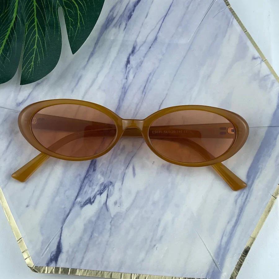  Oval Sunglasses Women Luxury Brand Designer Vintage Small Oval Sun Glasses Retro Men Rivets Sun Glasses Oculus