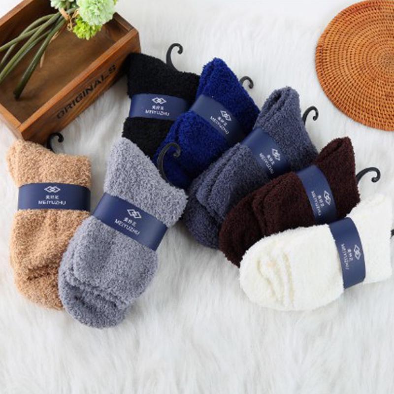 Verdicken Sie die Thermosocken aus Wolle und Kaschmir für Herren und Damen, lässig, für den Sport, auf dem Boden, warme Socken