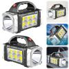 Emergency Camping Lamp Portable Powerful Flashlight USB Rechargeable IP44 Waterproof LED Handheld Spotlight for Hiking Adventure