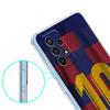 Soft TPU Cover for Samsung Galaxy A25 A23 A22 A52S A31 A72 A73 A17 A07 A13 A11 5G Transparent Phone Case Football 10 Player Bags