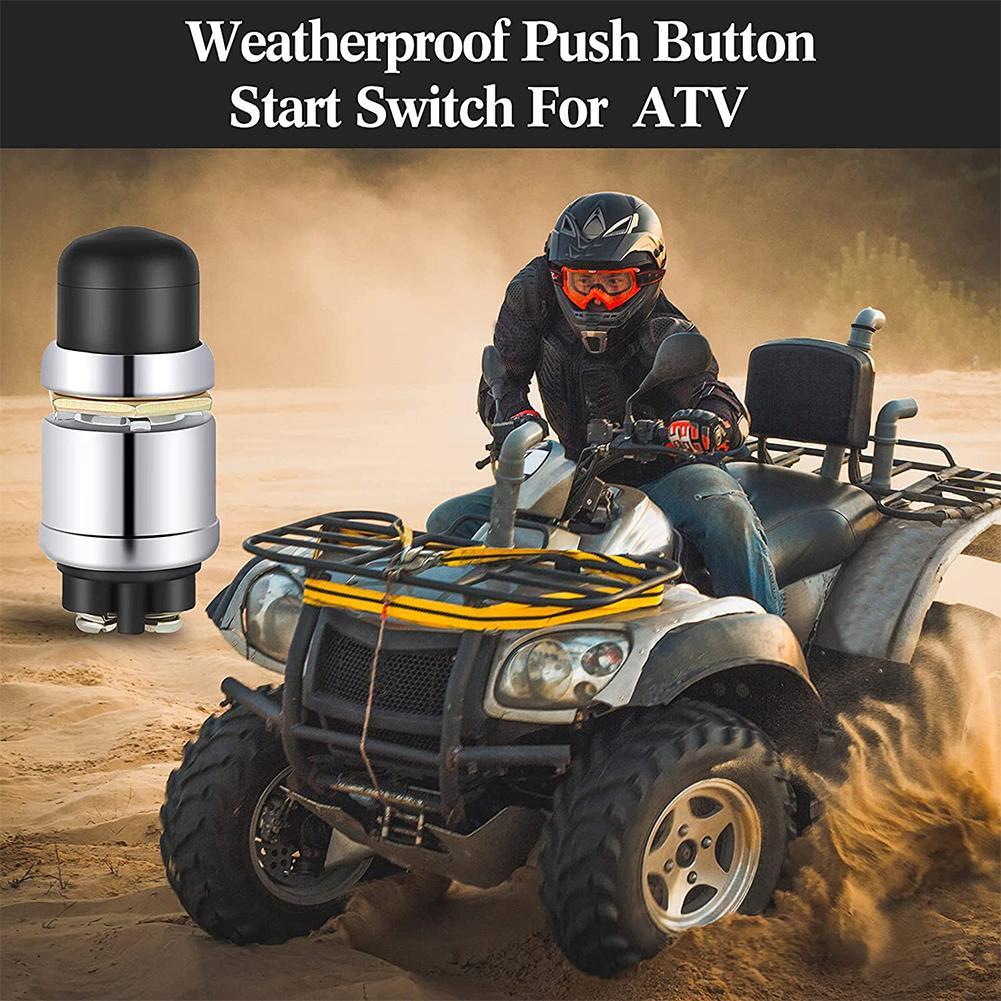 Diesel Engine Start Generator Button Switch 60A DC 12V 24V Truck Engine Start Waterproof Push Boat Starter Replacement Button
