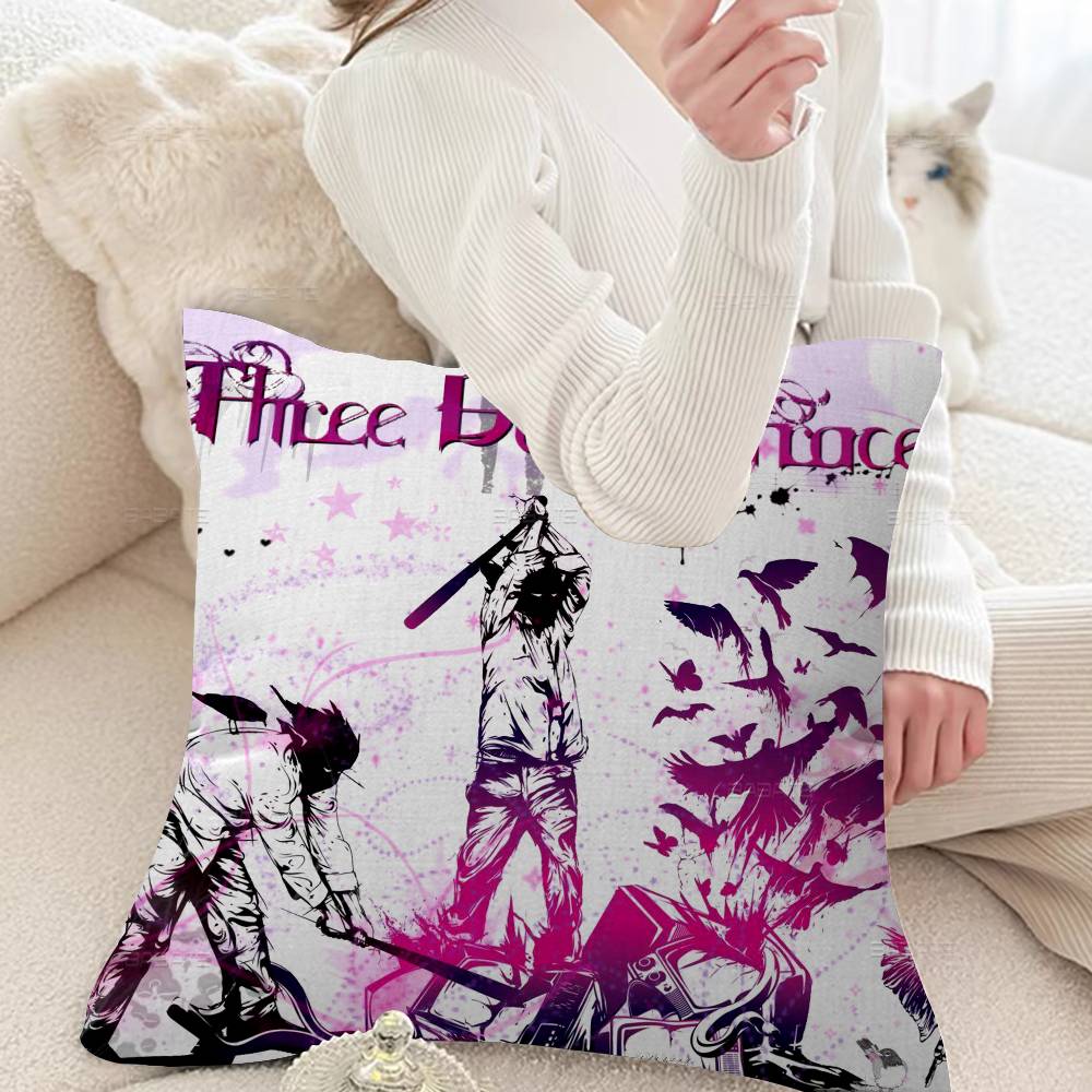 Band Hardrock T-Three Days Grace Lucky Dragon Pillow Cover Sofa Cushion Cover Home Room Decoration Children Gift