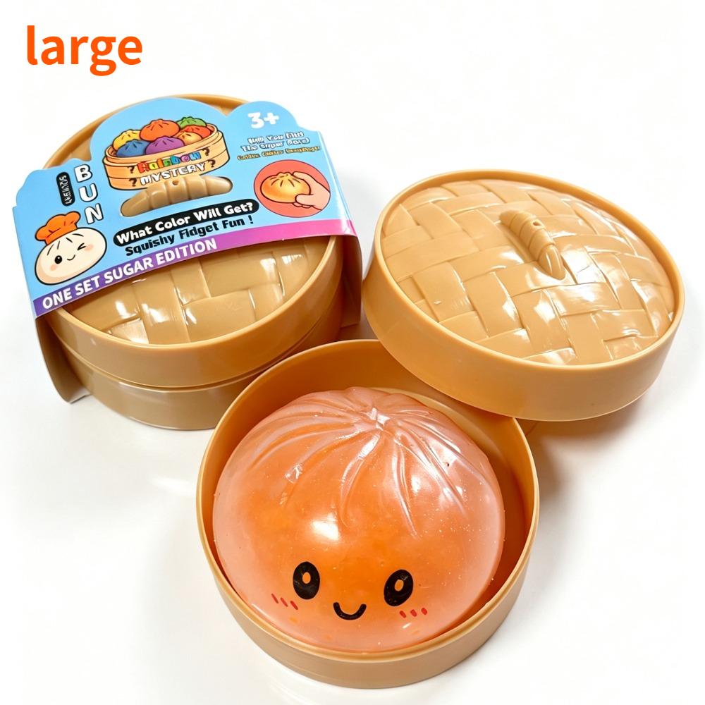 Hot Glitter Dumpling Squishy Maltose Series With Box Dumplings Sensory Squeeze Toy For Stress Relief Random Color
