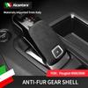 Alcantara Pokrywa Gałki Zmiany Biegów Manetka Nakładka Obudowa Klejona do Peugeot 4008 5008 DS7 DS9 Citroen C6