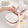 Wall-mounted Sink Draining Basket, Sink Without Holes for Hanging, Kitchen Storage Filter Basket, Residue Filtering Shelf