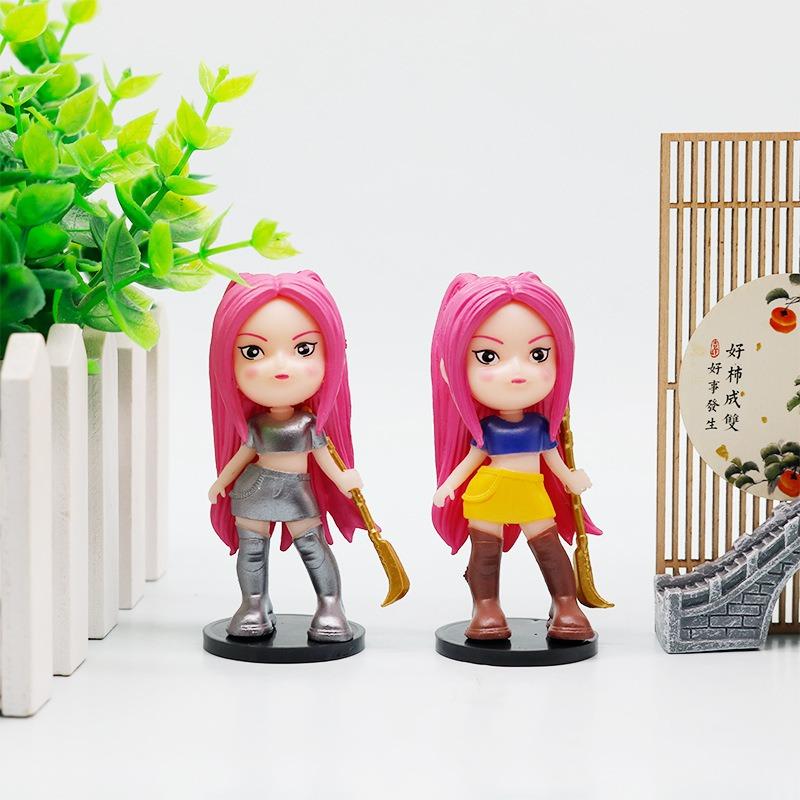 6Pcs/set New Kpop Demon Hunters Figure Series Anime Handmade Model Trendy Bedroom Decoration Boy Girl Gift Box Gifts