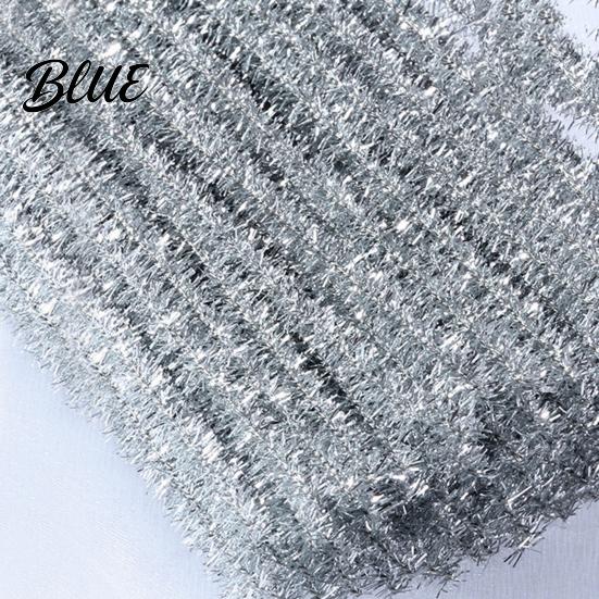 Colorful Fuzzy Sticks Crafts Flexible 100Pcs Pipe Glitter for Kids Cleaners Art Chenille Stems Shiny Stem Wire Decorations Christmas
