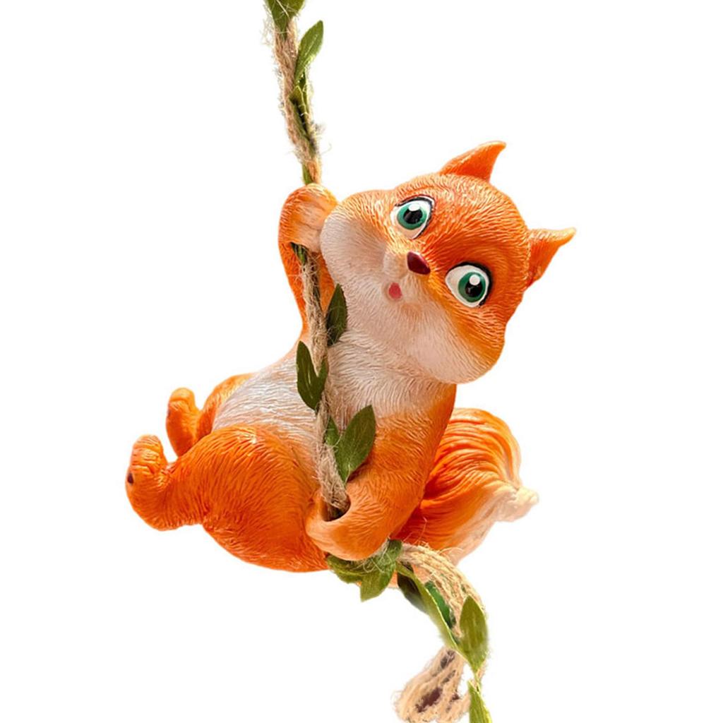 Garden Hanging Sculpture Squirrel Statue Craft Multifunction Decoration