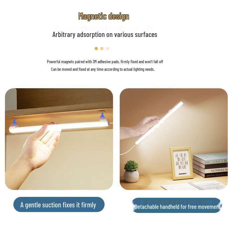 Eye-Protective USB Study Lamp - Magnetic Night Light for Desk & Bedroom