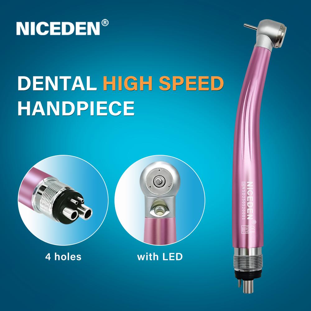 Colorful Dental High Speed Handpiece Dental Equipment Air Tubine Max Style Push Button Type or Key Type Contra Angle
