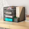 Multi-functional Desk File Organizer Space-saving Multi-layer Bookshelf  Office Use