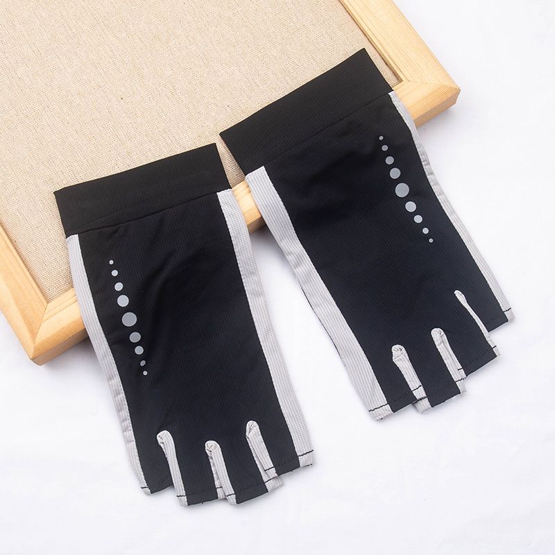 

Защита от солнца Перчатки без пальцев Женские Тонкие Мальчиковые Спортивные Для вождения и езды на велосипеде Нескользящие Для активного отдыха Пешие прогулки Короткие Дышащие Летние Men: half finger circle Black One size