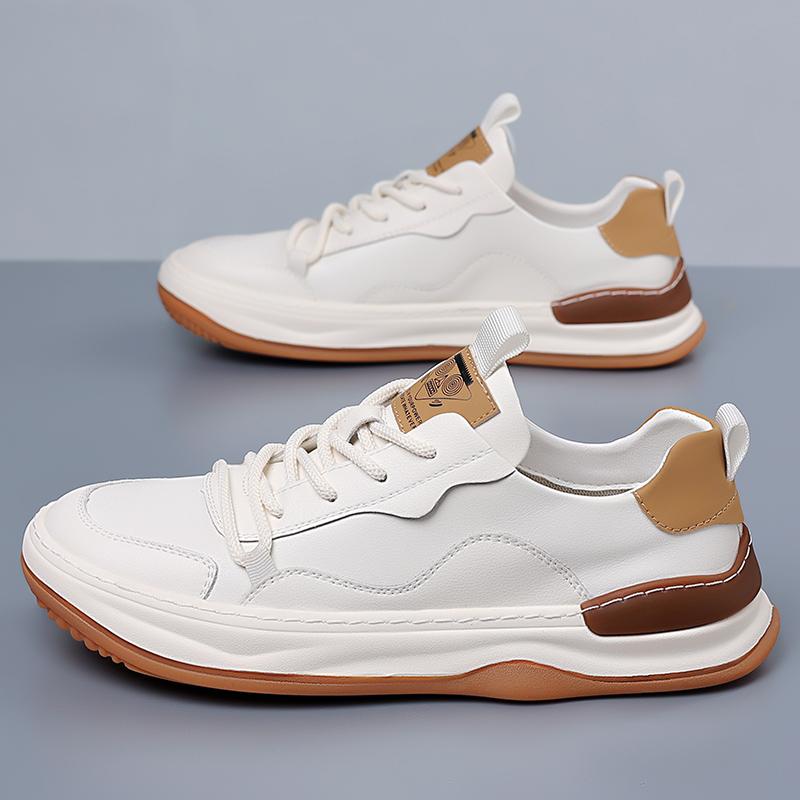 High Quality Man Luxury Designers Outdoor Sneakers Fashion Comfy Casual Leather Walking Shoes Antiskid Flat Tenis Masculino Shoe