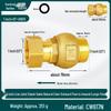 Full Copper Vertical Union Check Valve, Large Flow, Male/Female Thread, Anti-Backflow, Water Meter One-Way Valve, Water Pipe Backflow Preventer