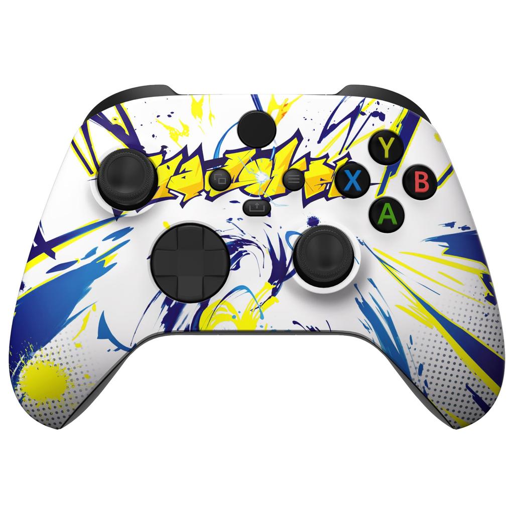 Coque avant personnalisée pour Xbox Series avec une façade Xbox Core à motifs non dans le X/S d'eXtremeRate, toucher doux (manette