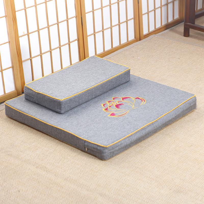 Thickened Meditation & Prostration Zafu Cushion: Removable, Washable Kneeling Mat