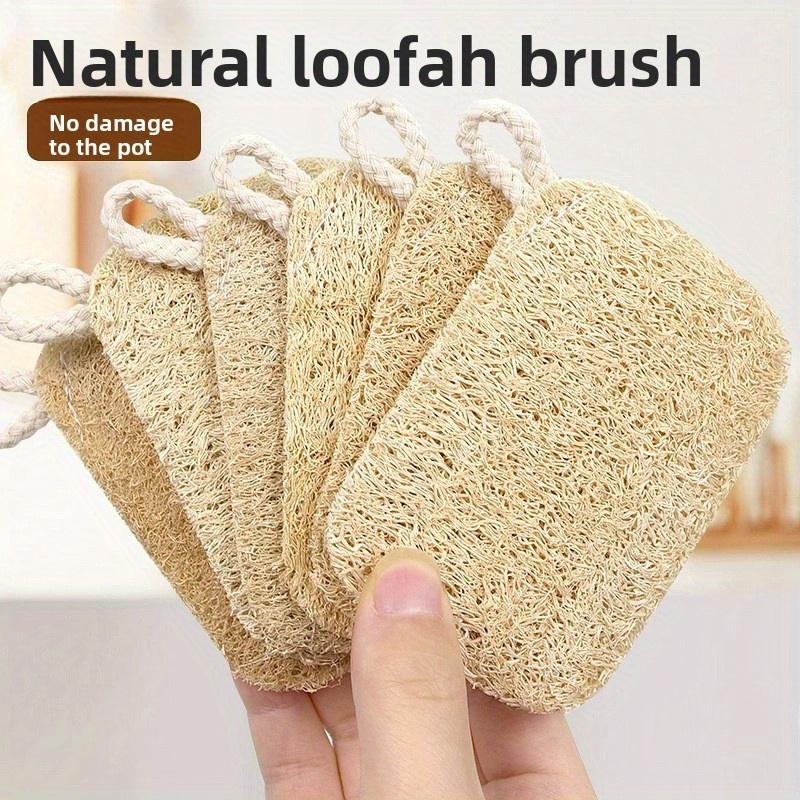 4pcs Natural Sponge Set - Non-Toxic, Fragrance-Free, Exfoliating Scrub Pads for Spa, Restaurant, and Daily Use - Ideal for Bathing & Cleaning