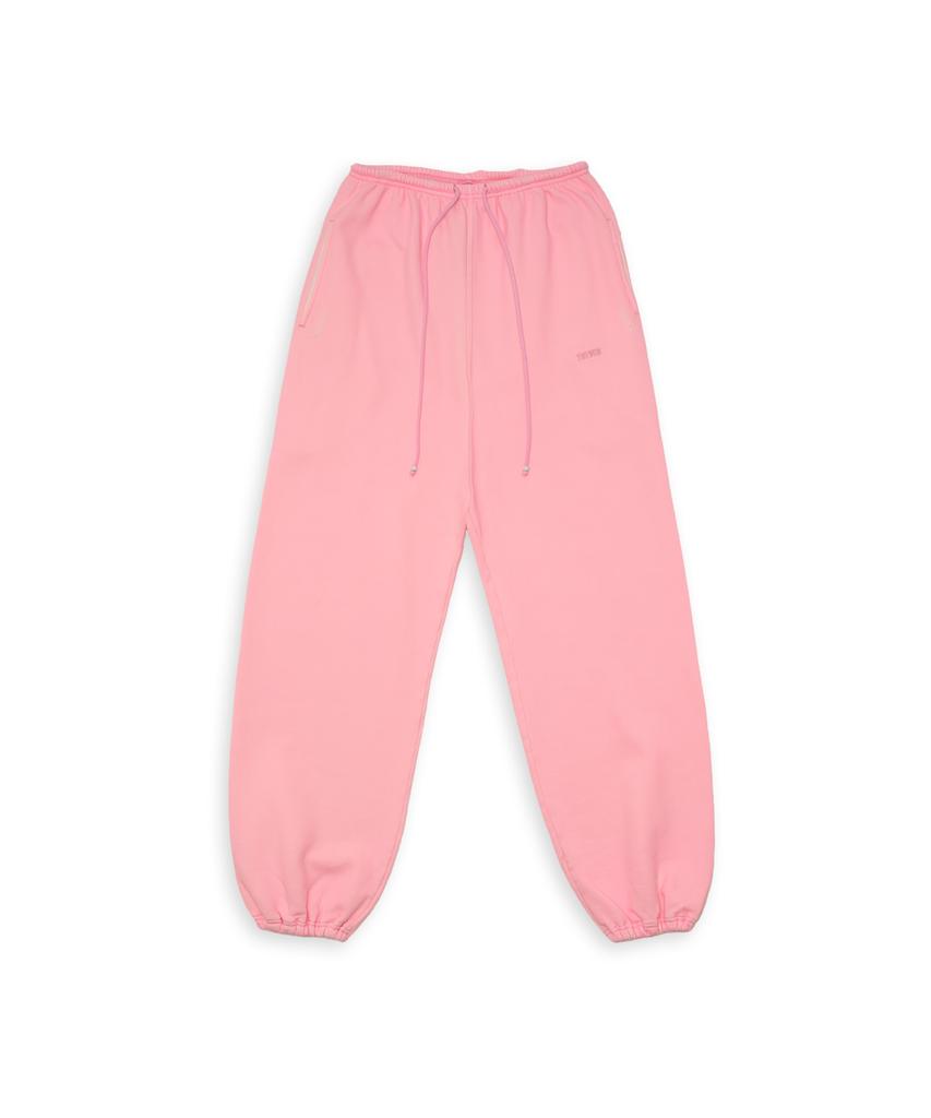 TUEWID Tuewid Classic Embroidery Set Up Pants In Blush Pink