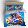 "Sonic Characters 3-Piece Set" Bedding Duvet Cover Set Duvet Cover Pillowcases (1 * Duvet Cover 2 * Pillowcases, Without Duvet Insert)