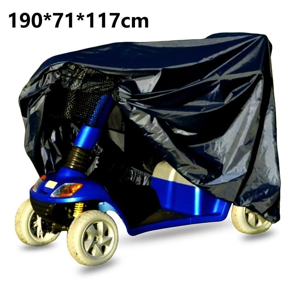

190x71x117cm Electric Scooter Protective Sleeve Anti-UV 210D Oxford Cloth Foldable Dust Cover A