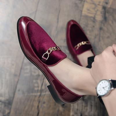 Mode Luxus Design Wildleder Herren Slipper Schwarz Blau Rot Lässige Kleiderschuhe für Nachtclub Party Monk Strap Herrenschuhe Größe 38-47