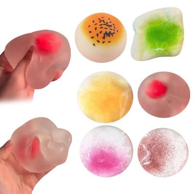 Juguete de Apretar de Pastelería con Yema de Huevo Simulado Alivio de la Ansiedad y el Estrés Comida Falsa Juguete Sensorial Fidget Descompresión de Elevación Lenta Gadgets