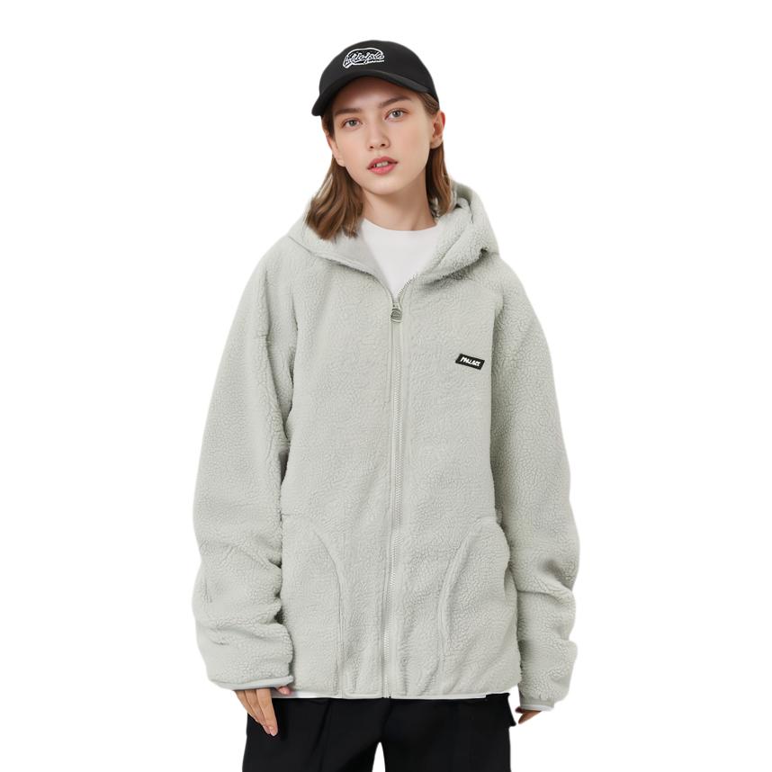 Palace Peak Fleece Jacket Grey Unisex Outerwear P24JK008