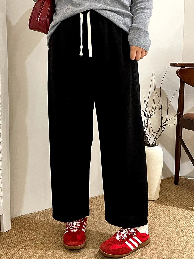 

Plus Size Women s High Waist Cropped Casual Pants - Autumn/Winter 2025 Straight Leg Style XXXXL (90-100kg) чёрный