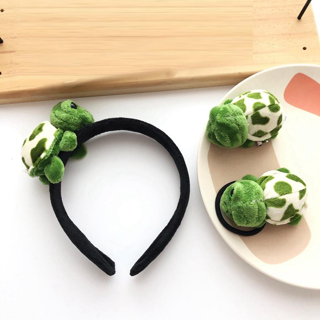 3D Turtle Hairhoop/Hair Tie for Women Girl Fashionable Hair Brooch Clip Hair Styling Tool Decorative Hairband for Daily
