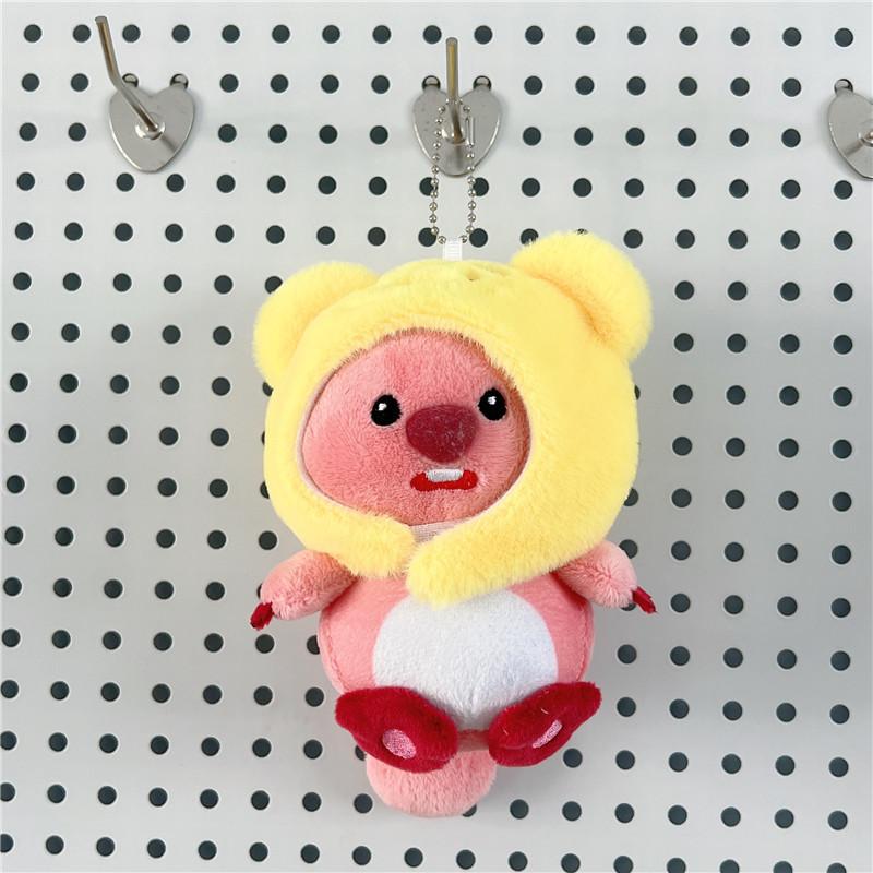 Internet Celebrity Cute Cute Little Beaver Pendant Plush Toy Doll Bag Pendant Keychain Rag Doll