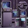 Suitable for Samsung Z Flip 30% off foldable screen phone case with crossbody strap protective cover and card slot stand for Z Flip8