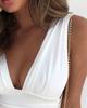 Sommermode für Damen, sexy, einfarbig, eng anliegend, plissiert, lässig, schmal geschnitten, ärmellos