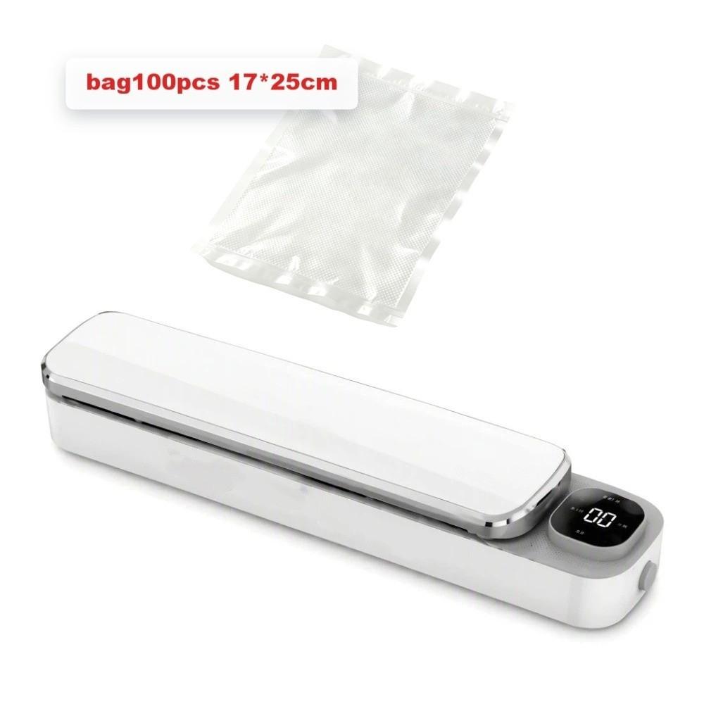 One-Touch Food Vacuum Sealer Built-in Cutter Food Sealer Automatic Vacuum Sealer Food Bag Sealing