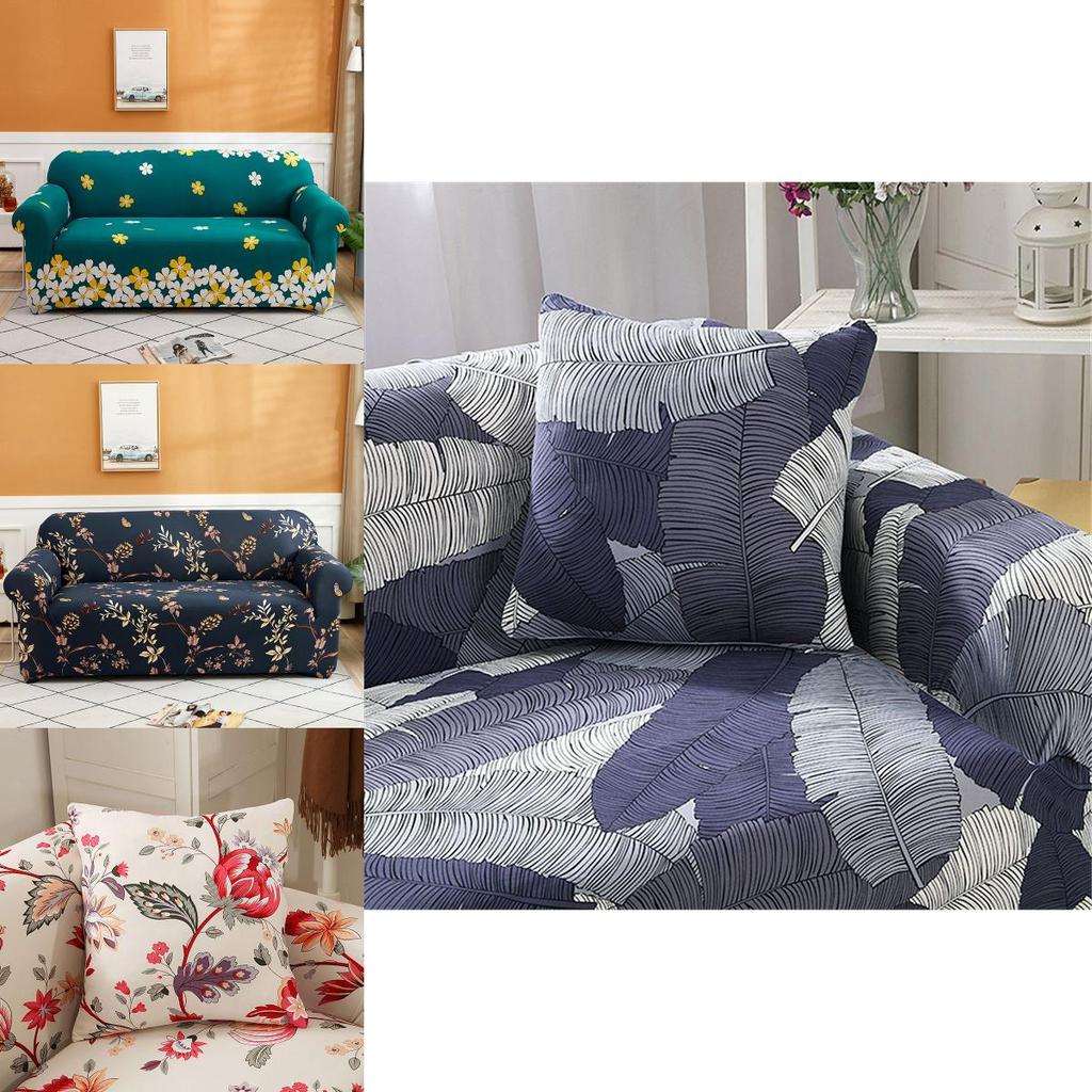 Knitterfest Blumenblätter Sofa-Überwurf Große Elastizität Leicht zu reinigen