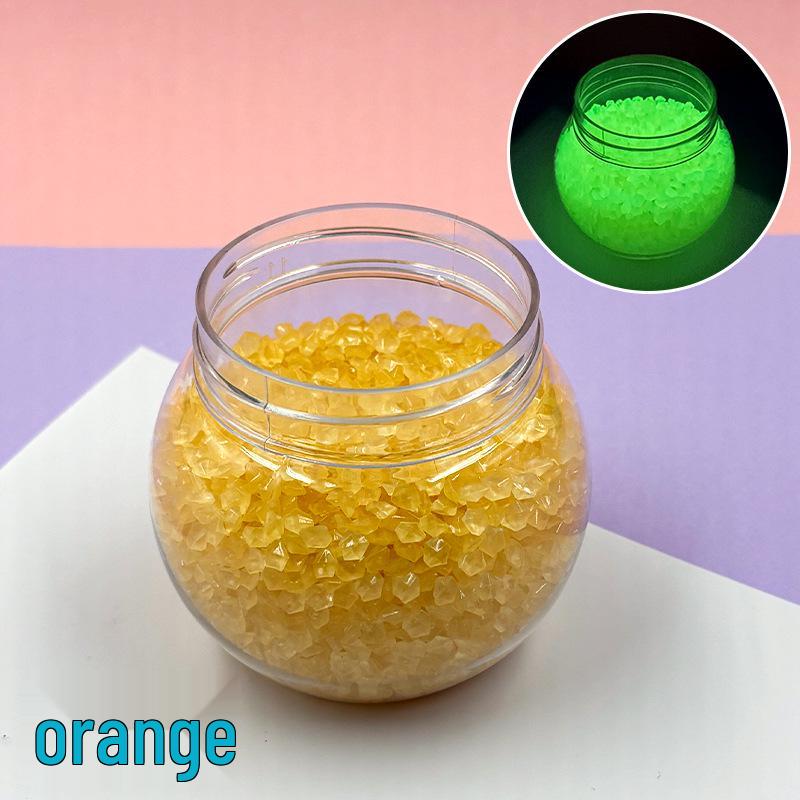 Luminous 3-5mm Sand Stones: Glowing Resin Pebbles for Aquarium, Garden, and Landscaping Decoration.