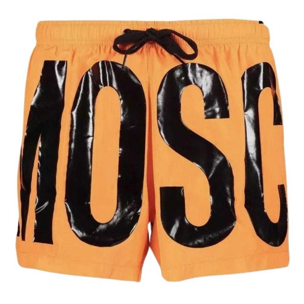 Moschino Mens Logo Polyester Swim Shorts